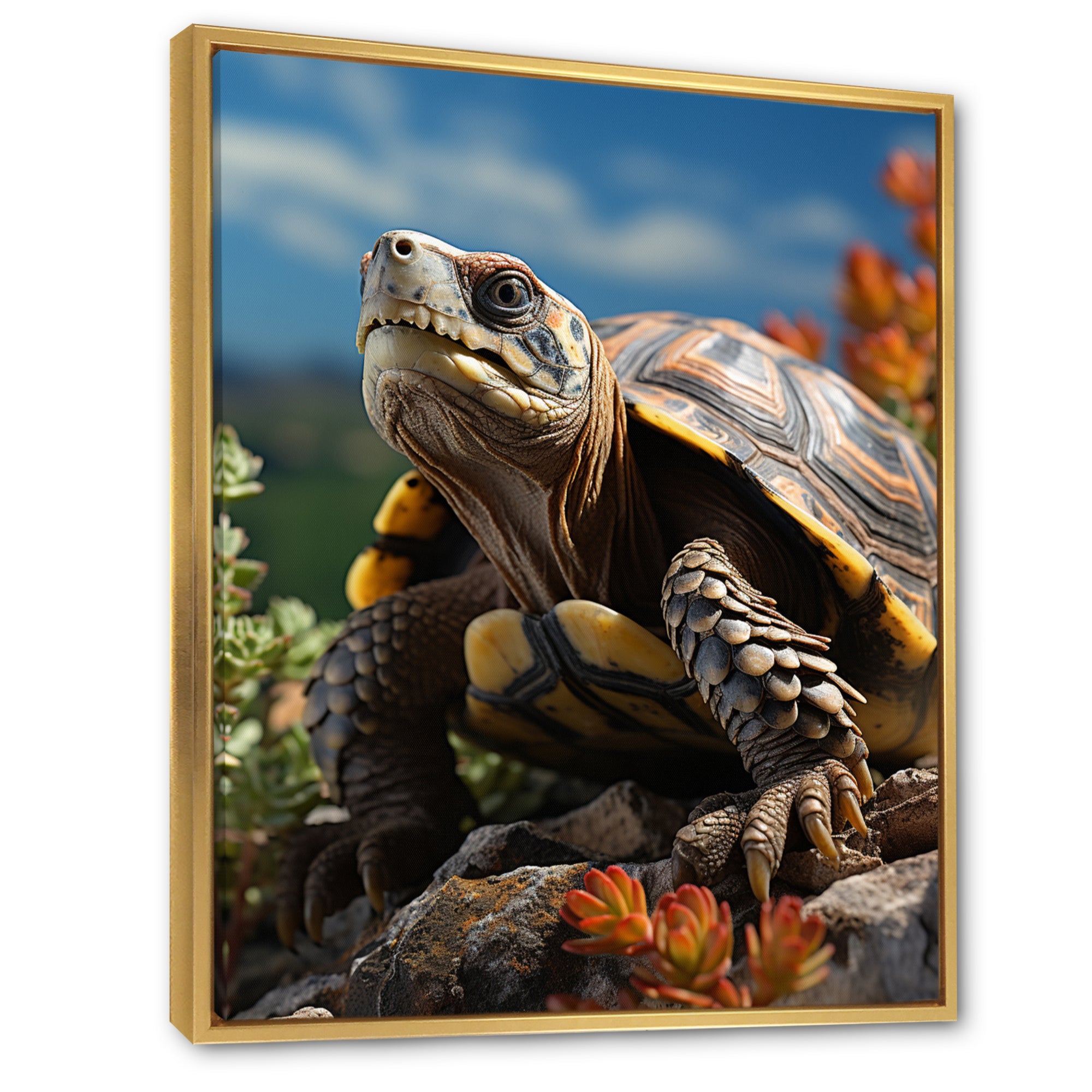 Turtles Journey Portrait - Turtle Wall Art Prints