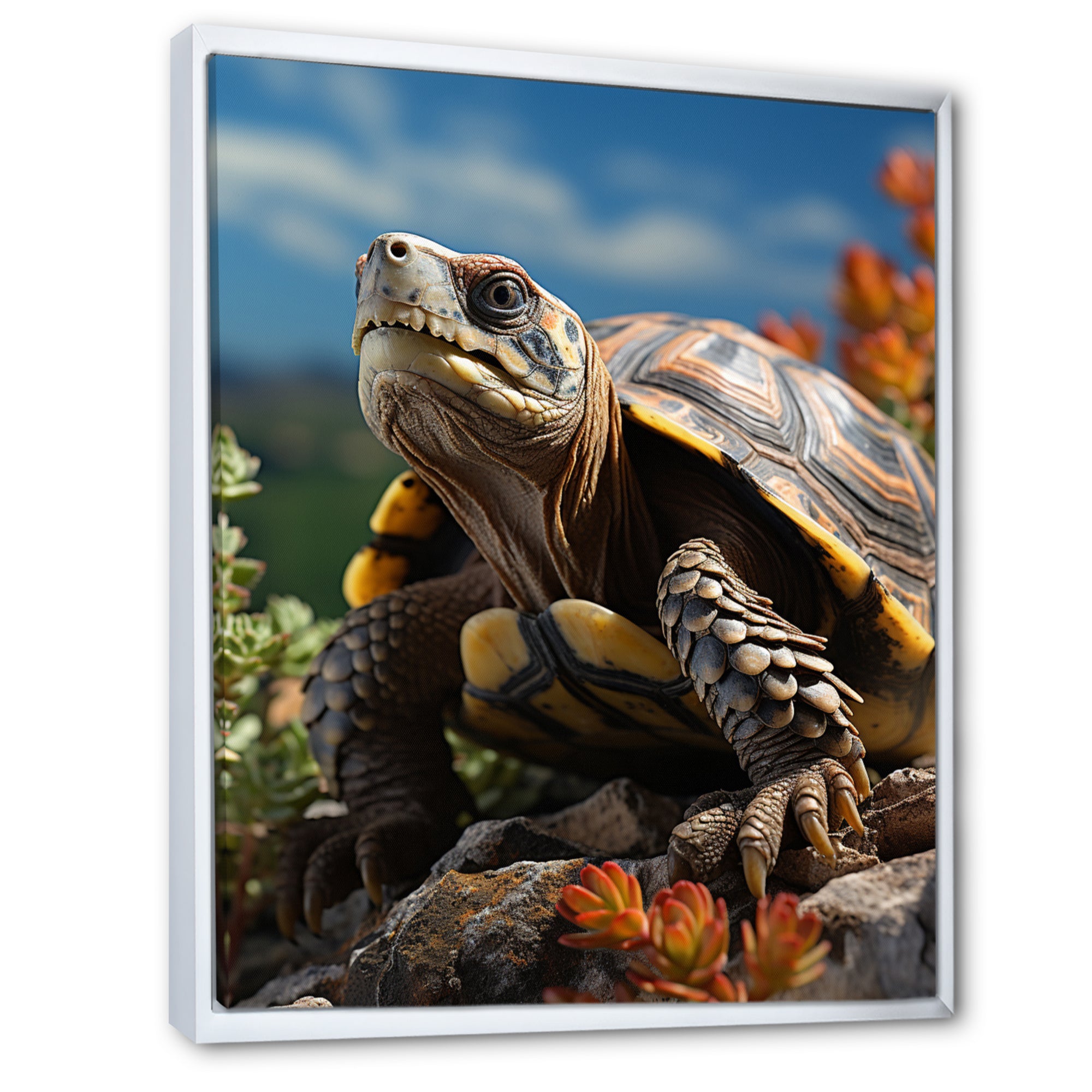 Turtles Journey Portrait - Turtle Wall Art Prints