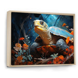 Turtles Journey Floral Collage - Turtle Wall Art Prints