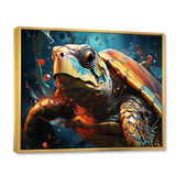 Turtle Journey Geometric - Brown Turtle Wall Art