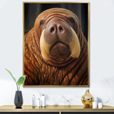 Walrus Ancient Wisdom - Walrus Large Canvas Wall Art