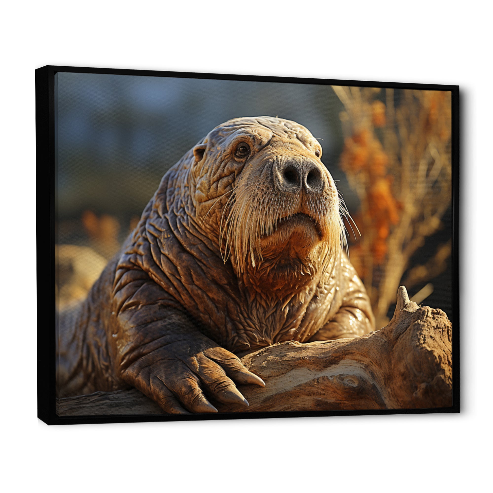 Walrus Golden Tusks - Walrus Wall Decor