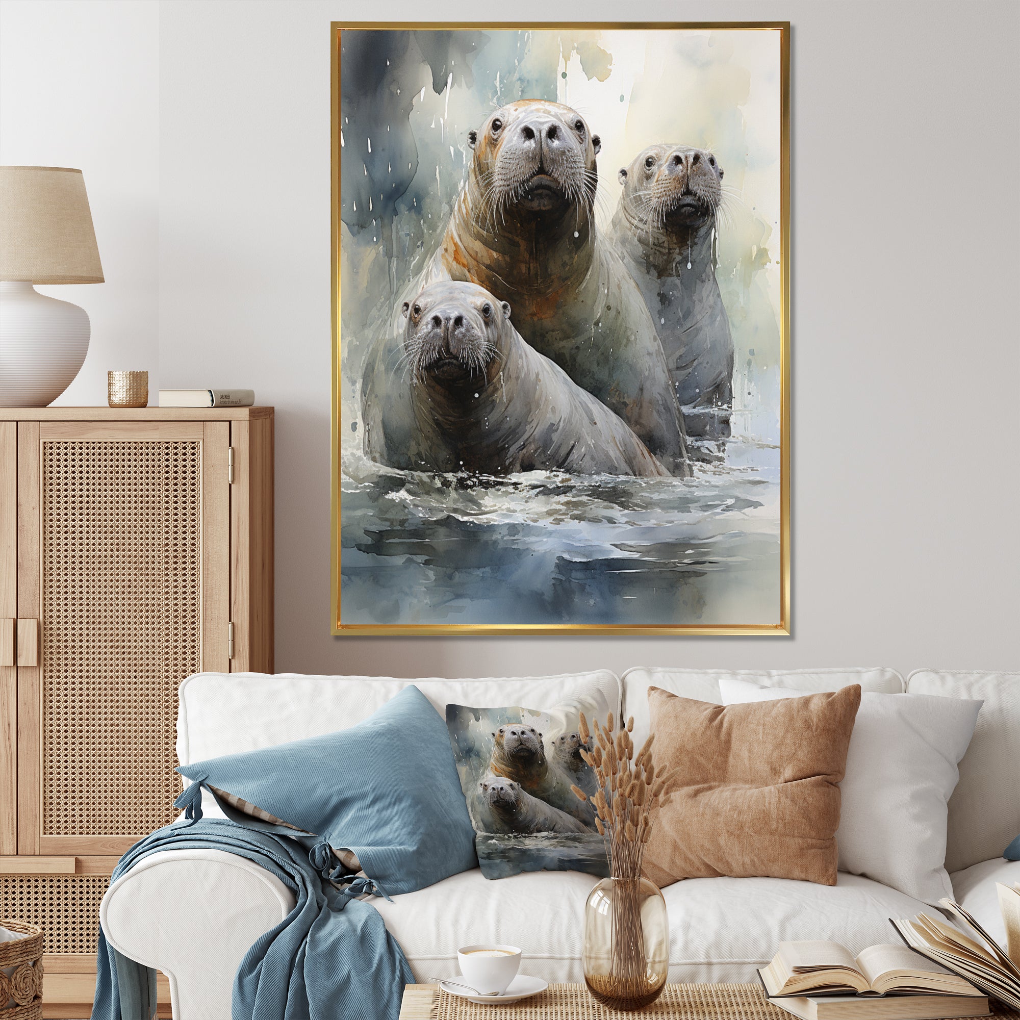 Walrus Graceful Giants - Walrus Wall Art Prints