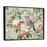 Brown Bird On Floral Trees - Bird Wall Art Prints