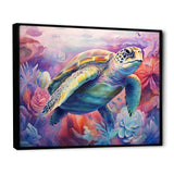 Graceful Turtle - Turtle Living Room Wall Art