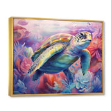 Graceful Turtle - Turtle Living Room Wall Art