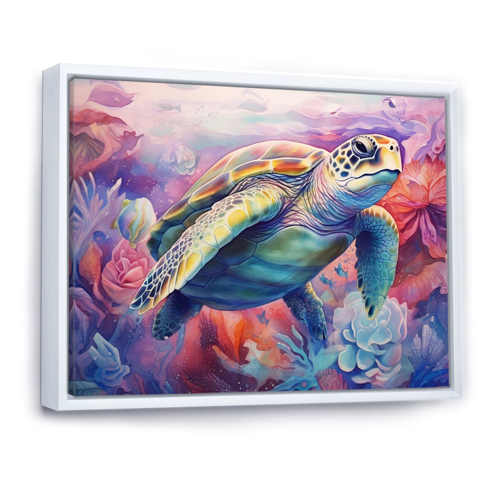 Graceful Turtle - Turtle Living Room Wall Art