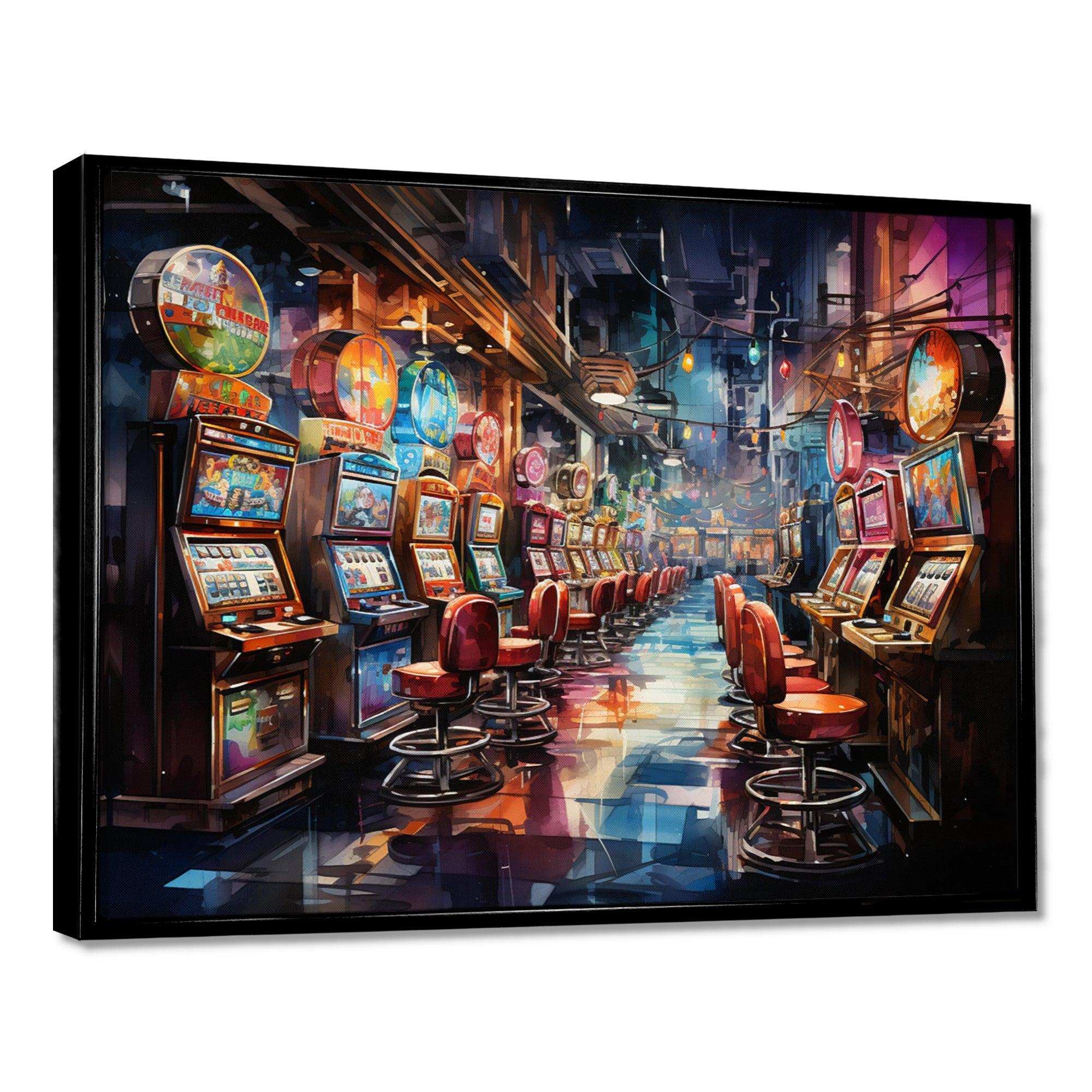 Casino Royale Slot Machine I - Fashion Canvas Wall Art