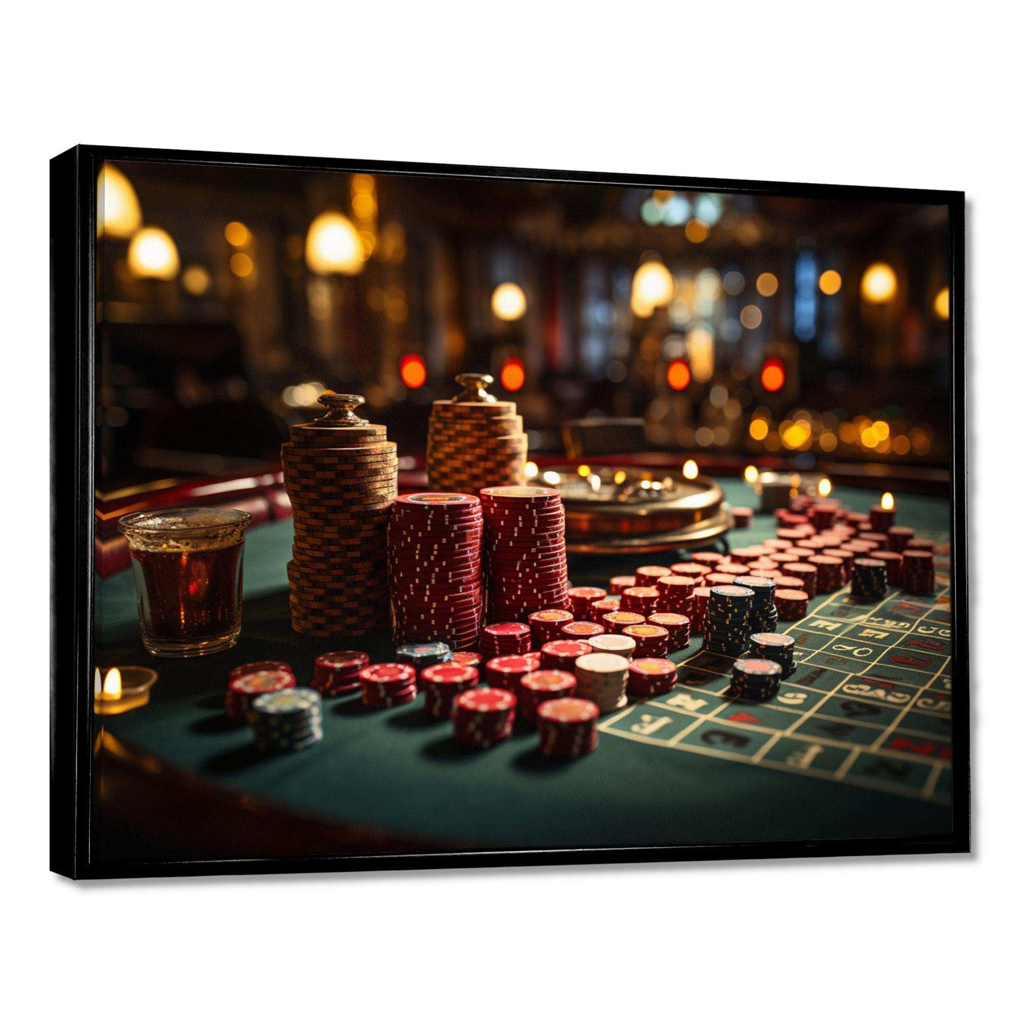 Casino Royale Blackjack I - Fashion Canvas Wall Art