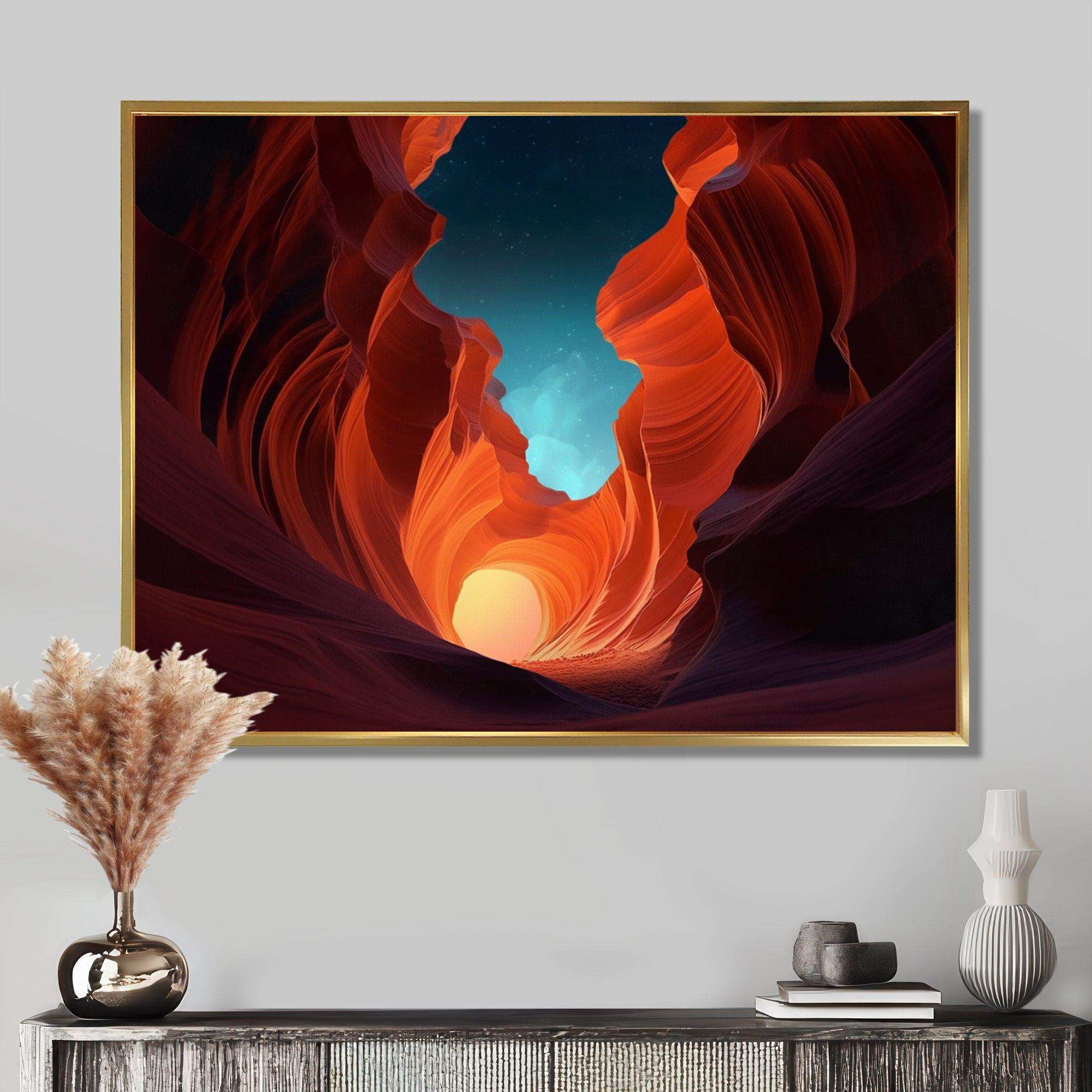 Magical Lower Canyon II - Landscapes Canvas Wall Art