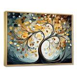 Yellow Grey Majestic Canopy Tree - Landscapes Canvas Wall Art