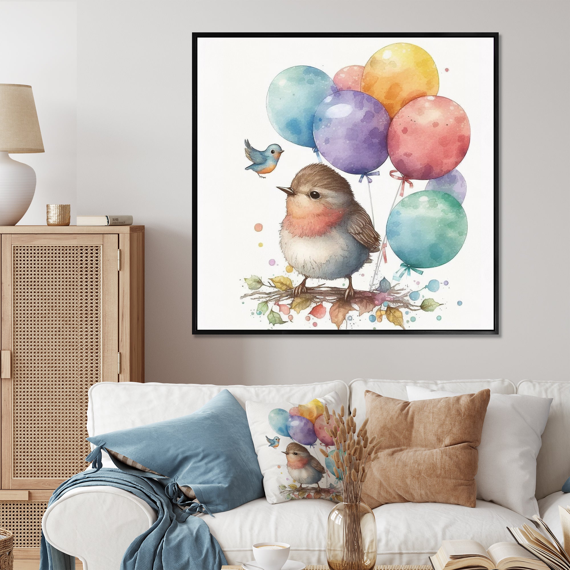 Nursery Birds Kids Dreams - Bird Wall Art Prints