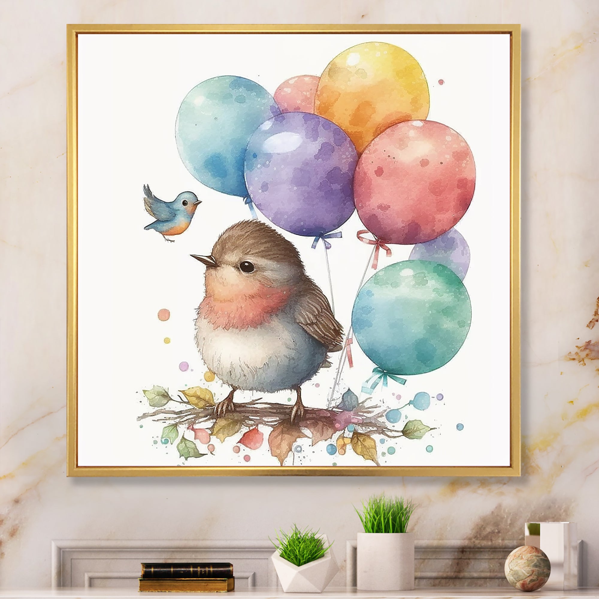 Nursery Birds Kids Dreams - Bird Wall Art Prints