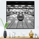 Black And White Bowling Photo - Bowling Canvas Wall Art