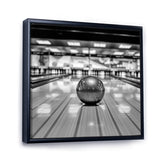 Black And White Bowling Photo - Bowling Canvas Wall Art