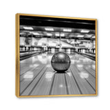 Black And White Bowling Photo - Bowling Canvas Wall Art