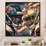 Football Day Glory In USA I - Football Canvas Wall Art