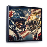 Football Day Glory In USA I - Football Canvas Wall Art