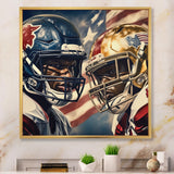 Football Day Glory In USA I - Football Canvas Wall Art