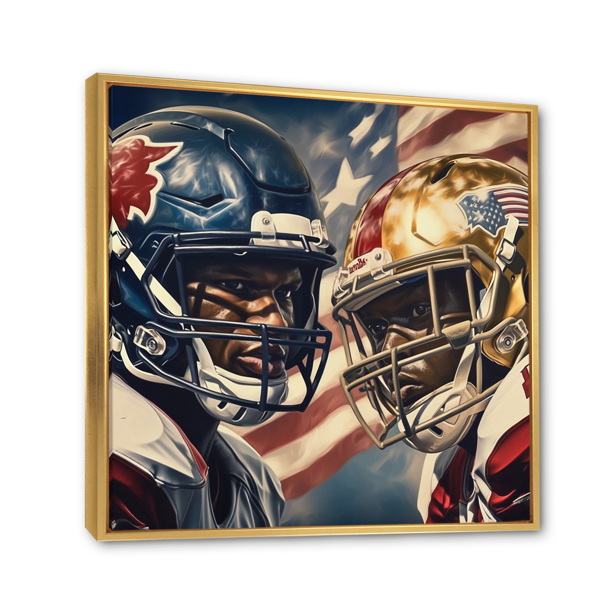 Football Day Glory In USA I - Football Canvas Wall Art