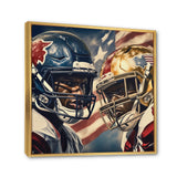 Football Day Glory In USA I - Football Canvas Wall Art