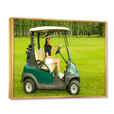 Golf Cart Solitude I - Golf Canvas Wall Art