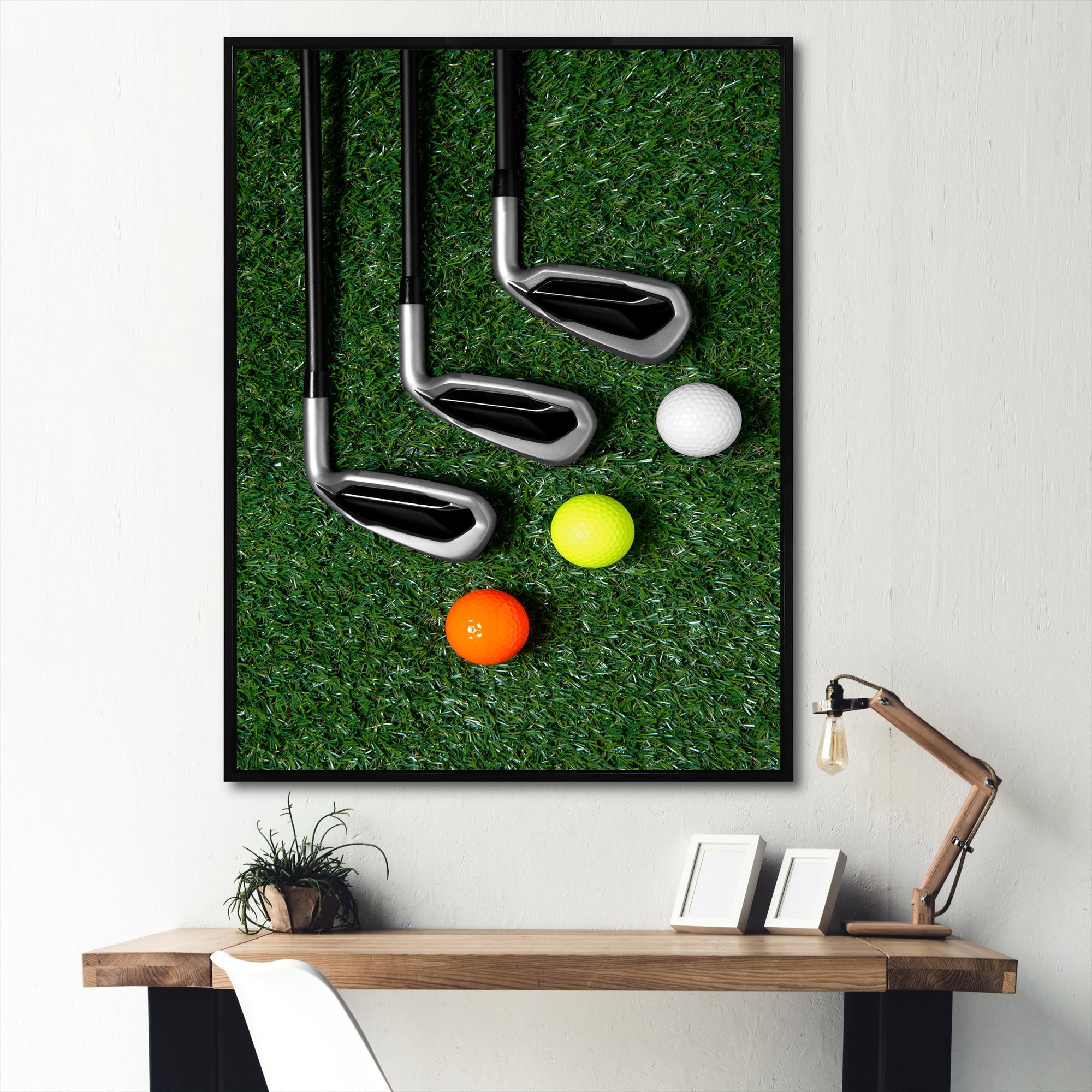 Golf Set Swing Excellence I - Golf Canvas Wall Art