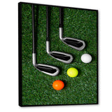 Golf Set Swing Excellence I - Golf Canvas Wall Art