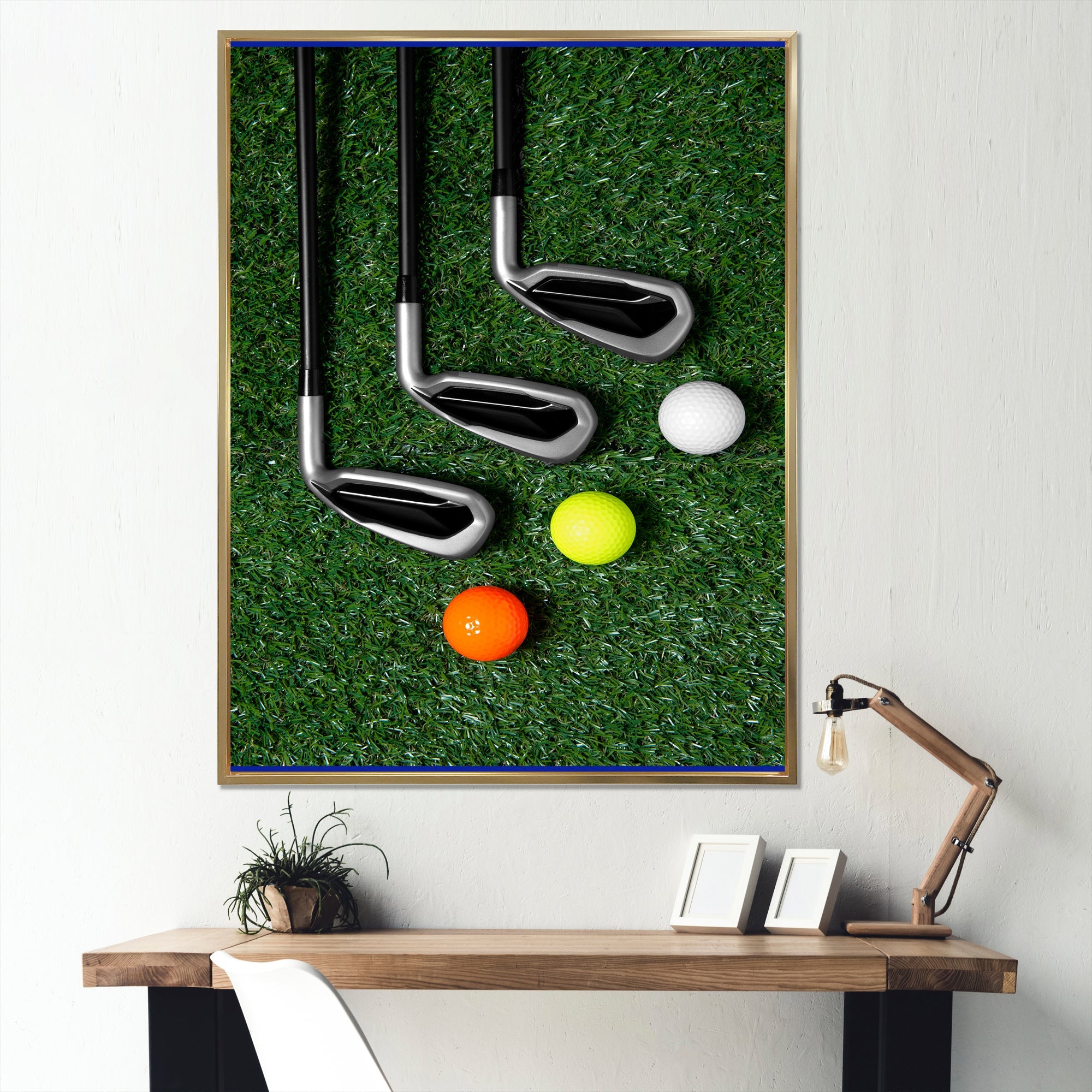 Golf Set Swing Excellence I - Golf Canvas Wall Art
