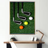 Golf Set Swing Excellence I - Golf Canvas Wall Art