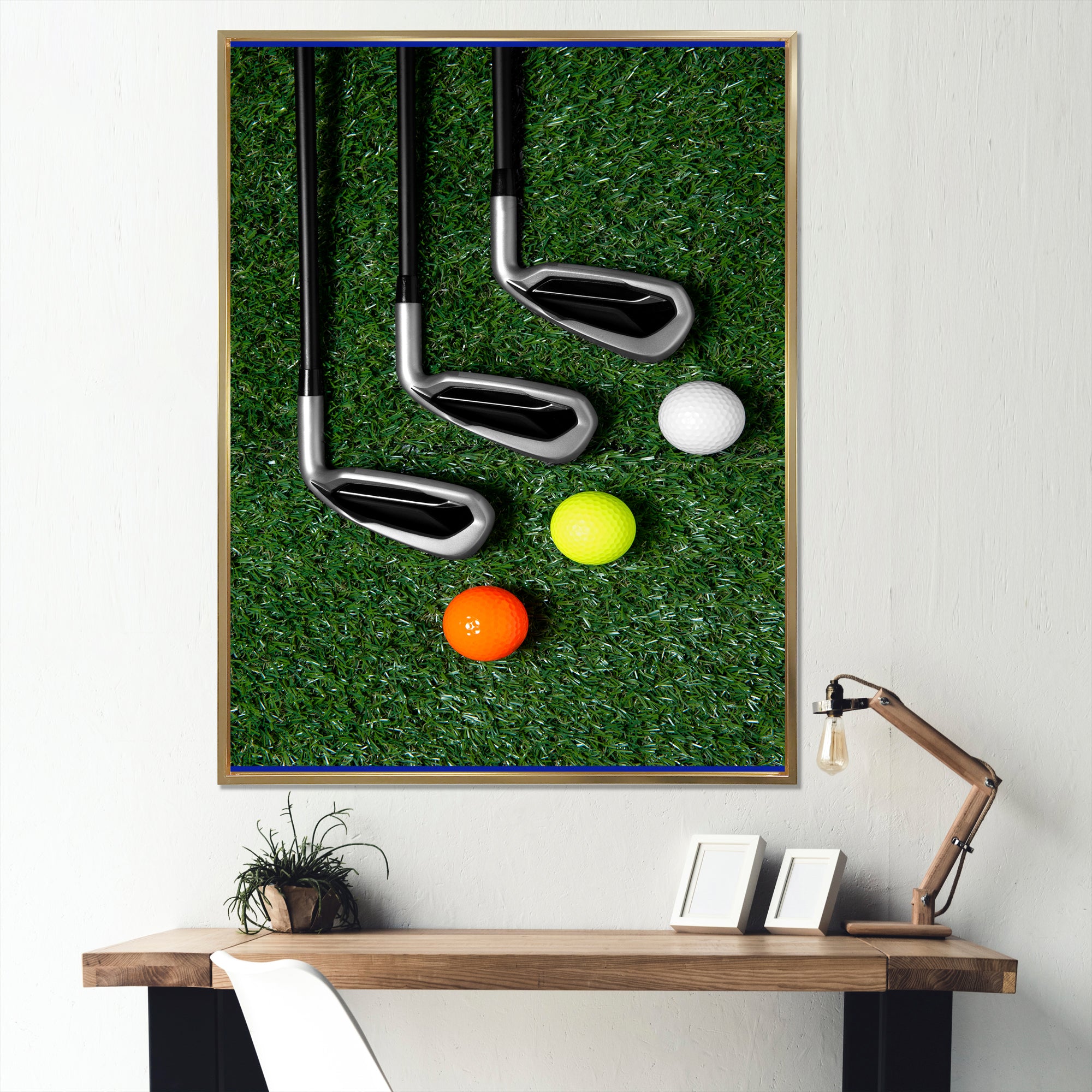 Golf Set Swing Excellence I - Golf Canvas Wall Art