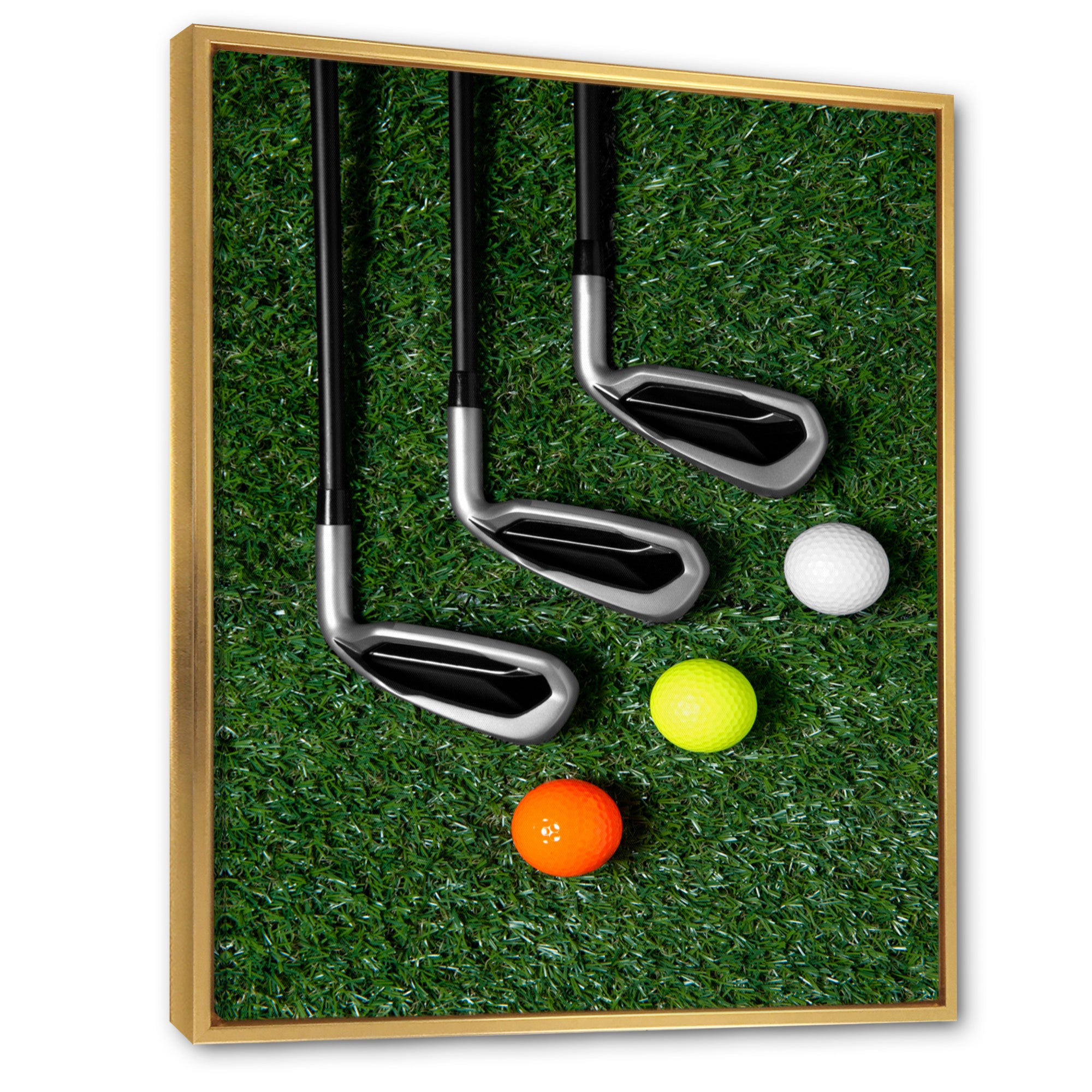 Golf Set Swing Excellence I - Golf Canvas Wall Art