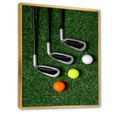 Golf Set Swing Excellence I - Golf Canvas Wall Art