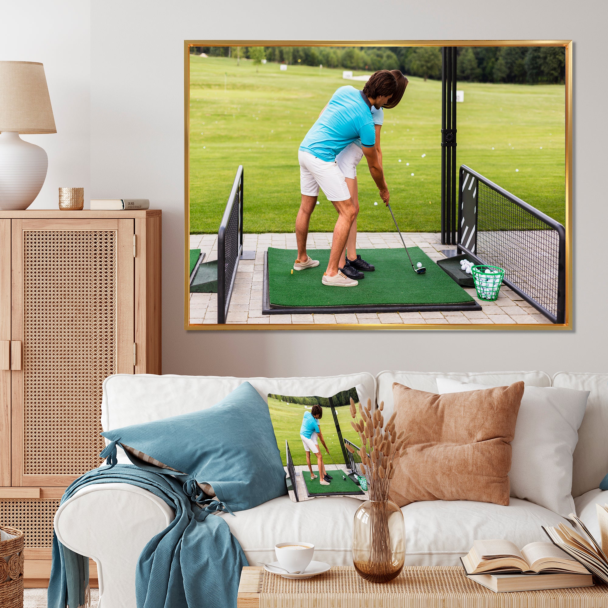 Golf Swing Photo I - Golf Canvas Wall Art