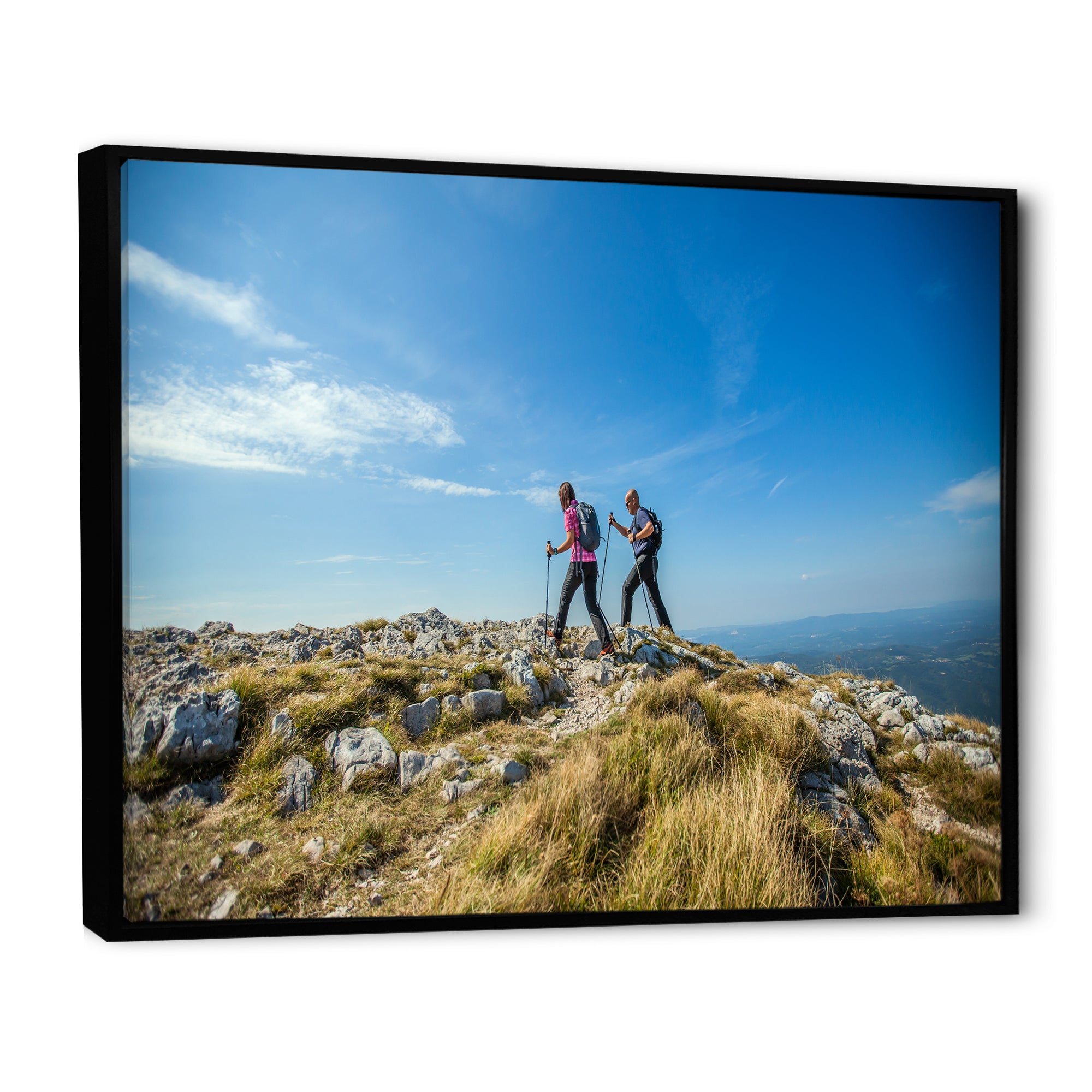 Trails Hiking Photo I - Hiking Canvas Wall Art