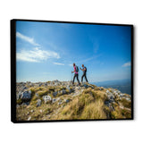 Trails Hiking Photo I - Hiking Canvas Wall Art