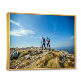 Trails Hiking Photo I - Hiking Canvas Wall Art