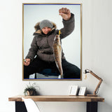 Winter Fishing Nautical Escapes - Hunting & Fishing Canvas Wall Art