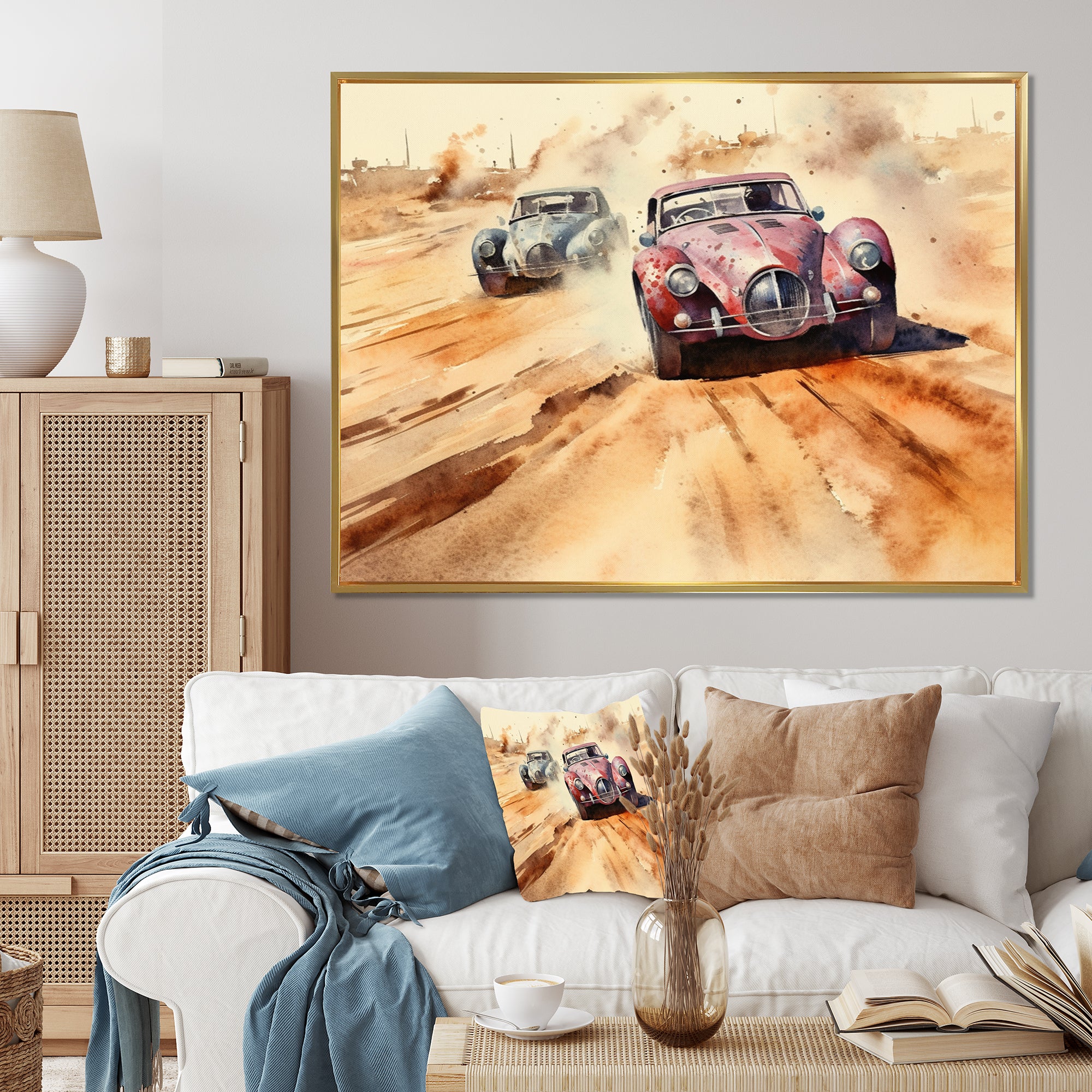 Vintage Classic AR Speedway Rush - Racing Canvas Wall Art