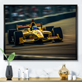 Speedway Formula Car Rush I - Racing Canvas Wall Art