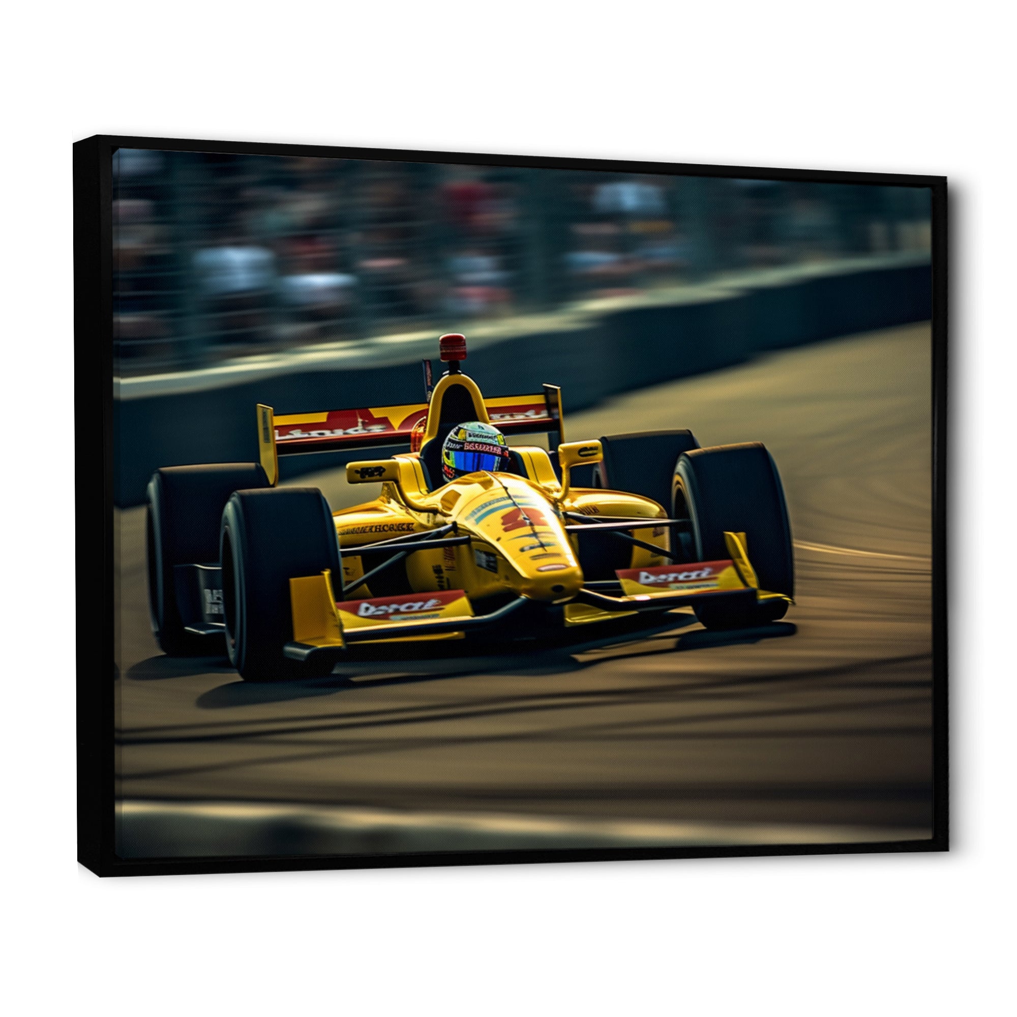 Speedway Formula Car Rush I - Racing Canvas Wall Art