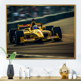 Speedway Formula Car Rush I - Racing Canvas Wall Art