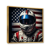 American Speed Way Car Portrait - Racing Canvas Wall Art