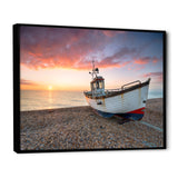 Sailing Boat Solitude Photo I - Sailing Canvas Wall Art