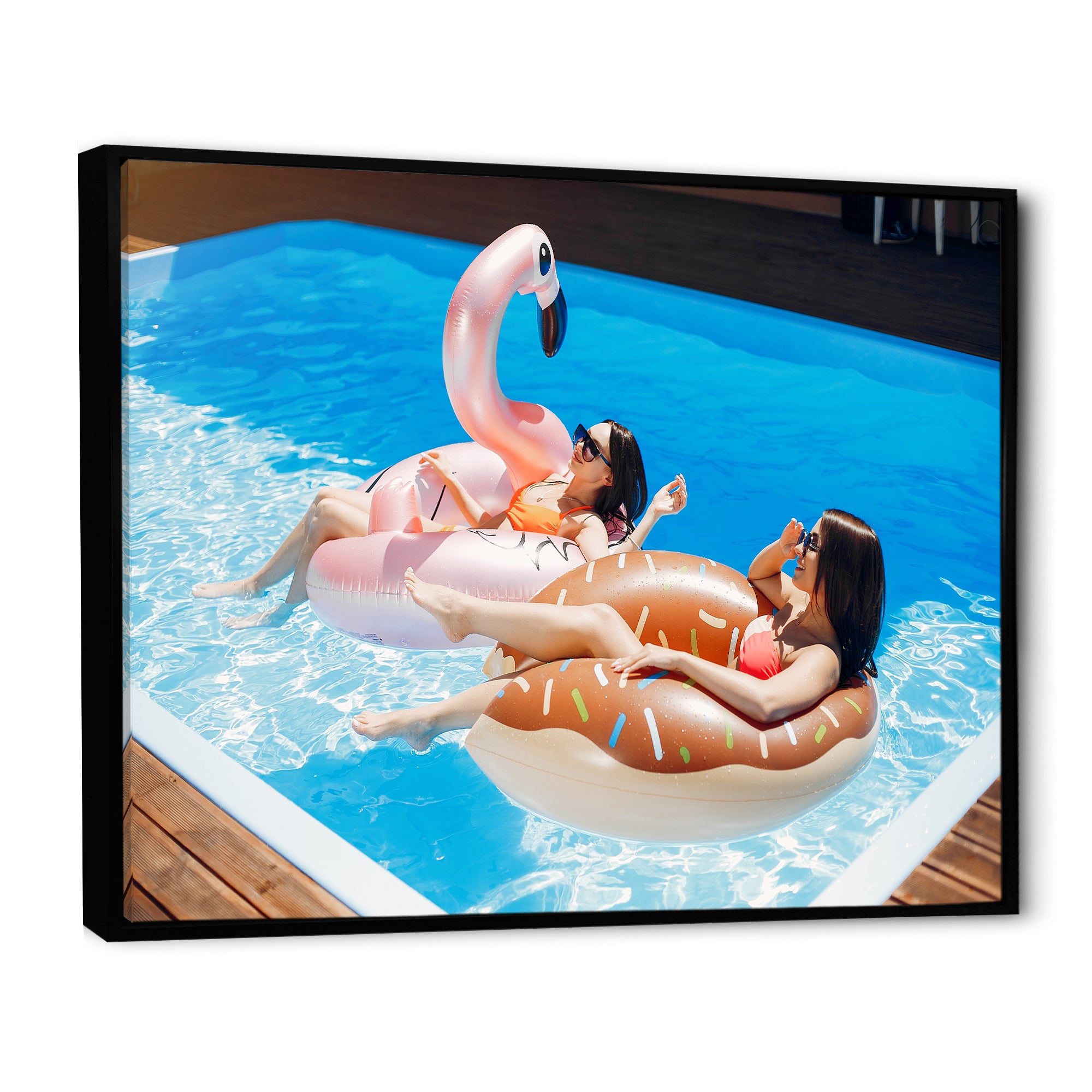 Swimming Harmony - Swimming Canvas Wall Art