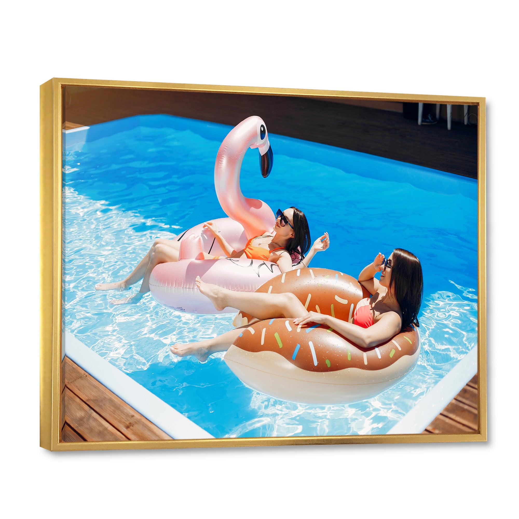 Swimming Harmony - Swimming Canvas Wall Art