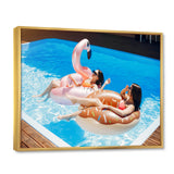 Swimming Harmony - Swimming Canvas Wall Art