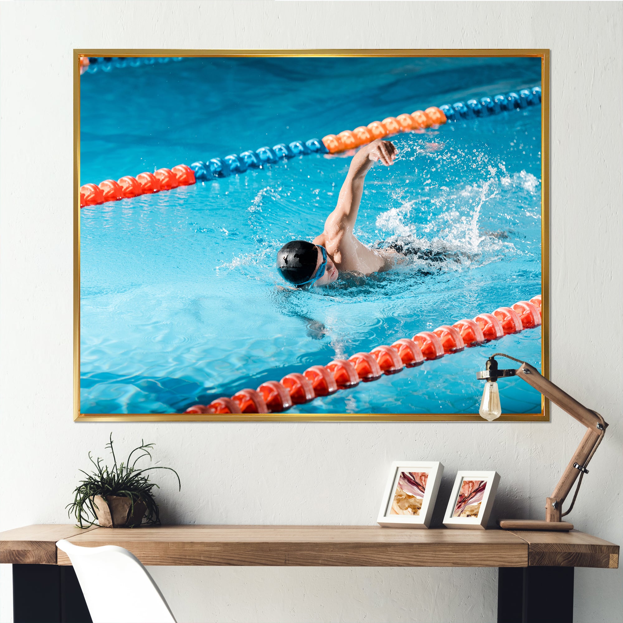 Swimming Strokes - Swimming Canvas Wall Art