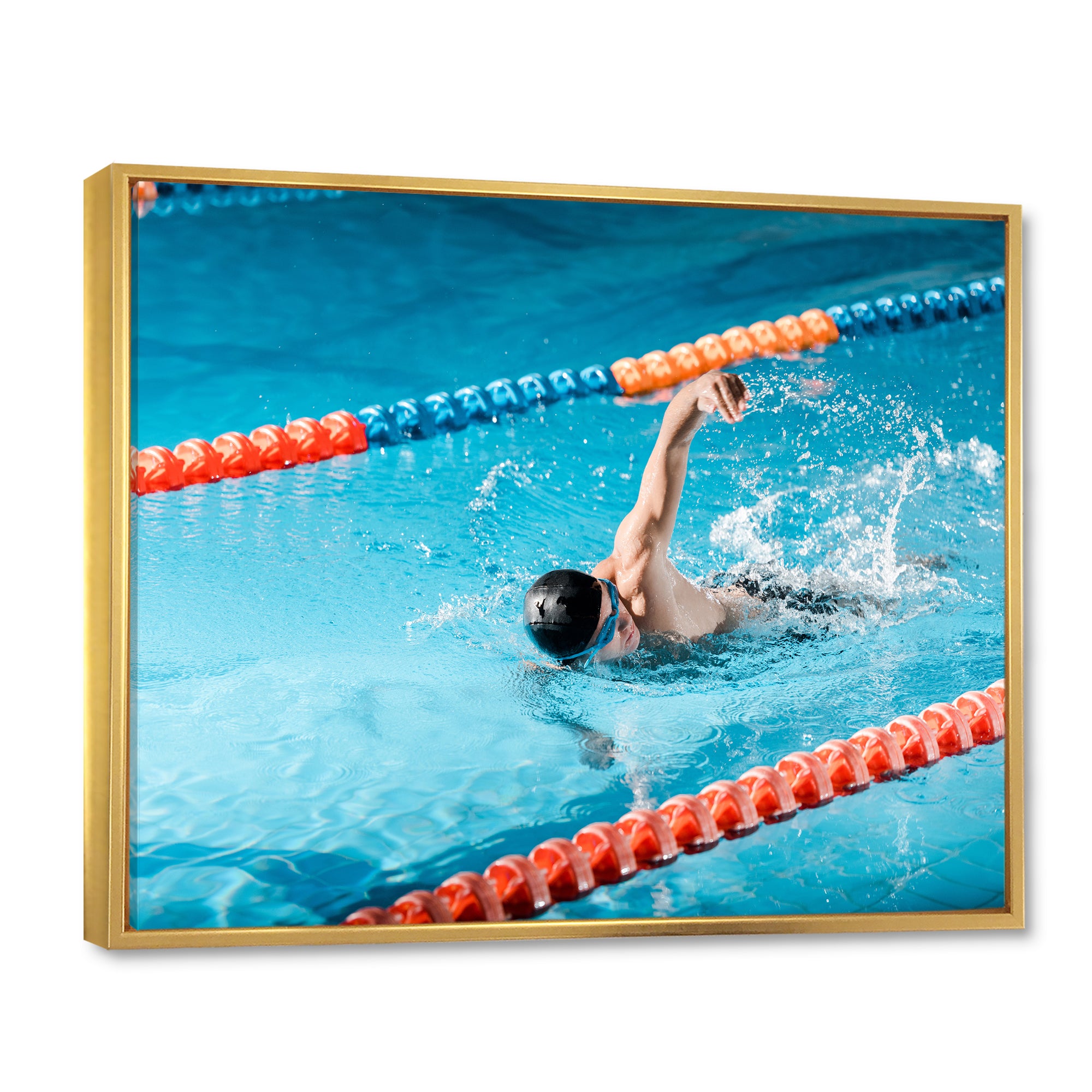 Swimming Strokes - Swimming Canvas Wall Art