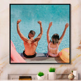 Vintage Swimming Strokes - Swimming Canvas Wall Art